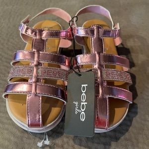 Bebe Girls Sandals Size 2 Little Girls